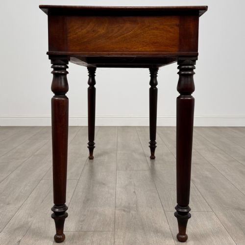 ANTIQUE 19TH CENTURY GOOD QUALITY WRITING TABLE IN MAHOGANY - ADDITIONAL PHOTO 2