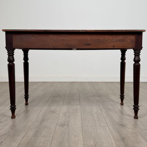 ANTIQUE 19TH CENTURY GOOD QUALITY WRITING TABLE IN MAHOGANY - ADDITIONAL PHOTO 4