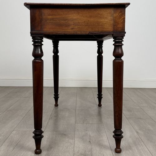 ANTIQUE 19TH CENTURY GOOD QUALITY WRITING TABLE IN MAHOGANY - ADDITIONAL PHOTO 6