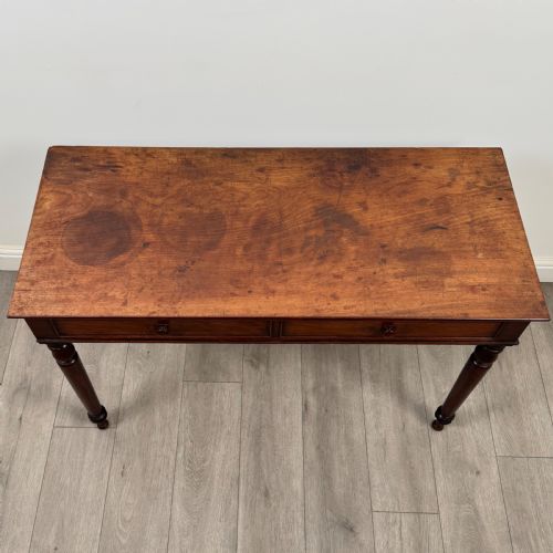 ANTIQUE 19TH CENTURY GOOD QUALITY WRITING TABLE IN MAHOGANY - ADDITIONAL PHOTO 8
