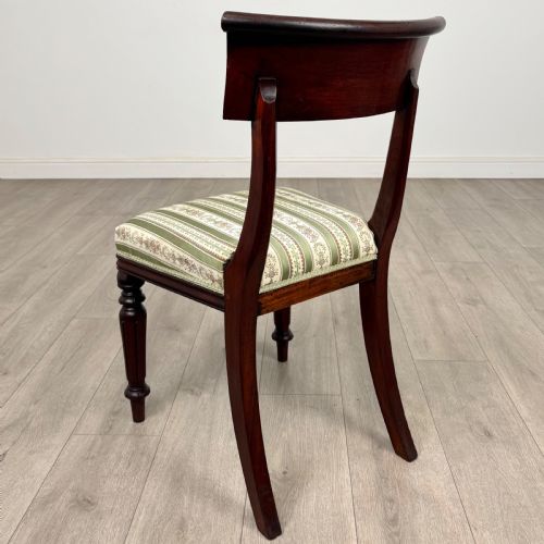 ANTIQUE 19TH CENTURY REGENCY SET OF 4 MAHOGANY DINING CHAIRS - ADDITIONAL PHOTO 2