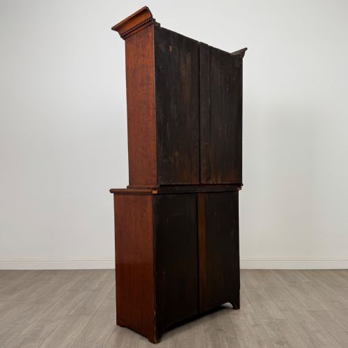 ANTIQUE 20TH CENTURY GOOD QUALITY BOOKCASE IN WALNUT - ADDITIONAL PHOTO 5