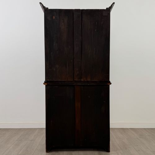 ANTIQUE 20TH CENTURY GOOD QUALITY BOOKCASE IN WALNUT - ADDITIONAL PHOTO 6