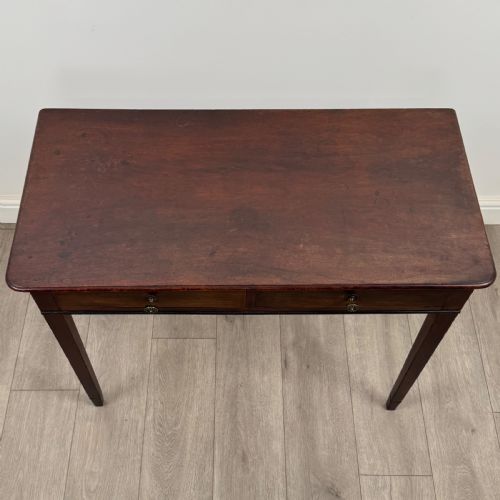 ANTIQUE 18TH CENTURY GOOD QUALITY WRITING TABLE IN MAHOGANY - ADDITIONAL PHOTO 8