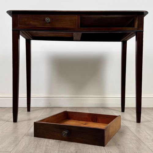 ANTIQUE 18TH CENTURY GOOD QUALITY WRITING TABLE IN MAHOGANY - ADDITIONAL PHOTO 9
