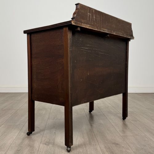 ANTIQUE 20TH CENTURY GOOD QUALITY MAHOGANY CHEST OF DRAWERS - ADDITIONAL PHOTO 3