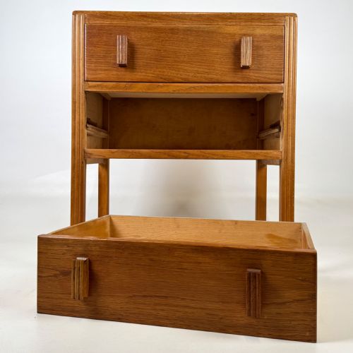 ANTIQUE 20TH CENTURY SMALL GOLDEN OAK CHEST OF DRAWERS - ADDITIONAL PHOTO 9
