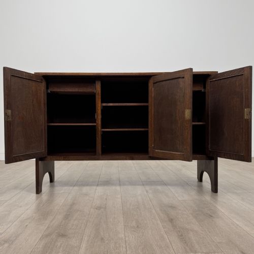 ANTIQUE 20TH CENTURY UNIQUE GOOD QUALITY SIDEBOARD IN OAK - ADDITIONAL PHOTO 1