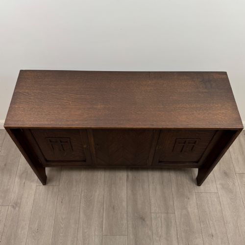 ANTIQUE 20TH CENTURY UNIQUE GOOD QUALITY SIDEBOARD IN OAK - ADDITIONAL PHOTO 4