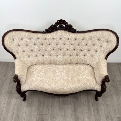 ANTIQUE 19TH CENTURY FINE QUALITY SOFA IN MAHOGANY - ADDITIONAL PHOTO 8