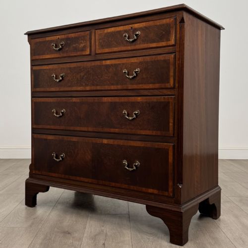 ANTIQUE 20TH CENTURY CHEST OF DRAWERS IN BURR WALNUT - ADDITIONAL PHOTO 1