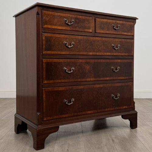 ANTIQUE 20TH CENTURY CHEST OF DRAWERS IN BURR WALNUT - ADDITIONAL PHOTO 7