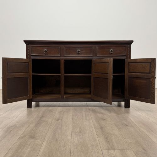 ANTIQUE 20TH CENTURY GOOD QUALITY SIDEBOARD IN OAK - ADDITIONAL PHOTO 1