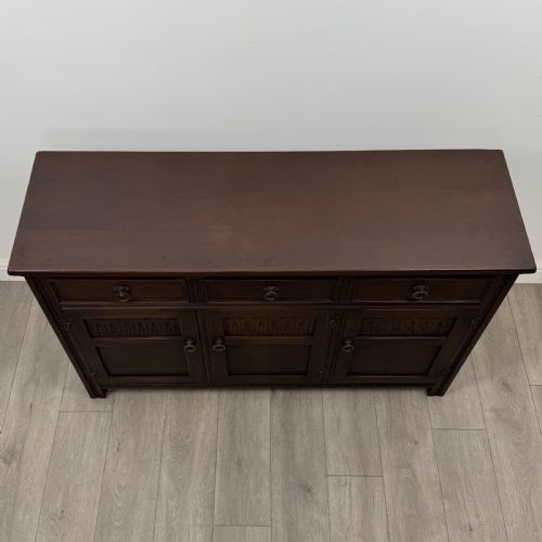 ANTIQUE 20TH CENTURY GOOD QUALITY SIDEBOARD IN OAK - ADDITIONAL PHOTO 9