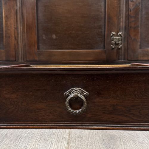 ANTIQUE 20TH CENTURY GOOD QUALITY SIDEBOARD IN OAK - ADDITIONAL PHOTO 12