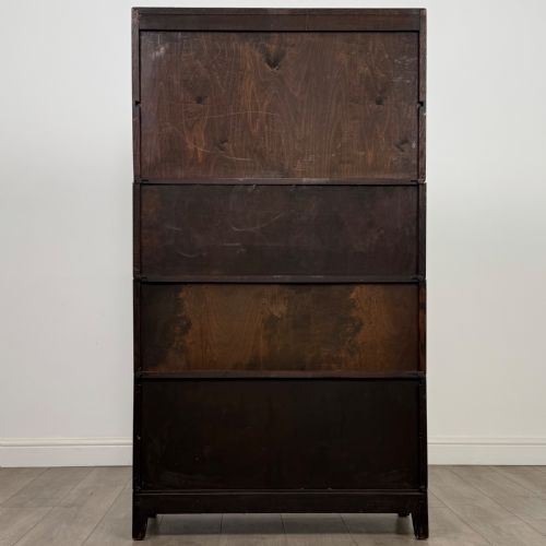 ANTIQUE 20TH CENTURY FINE QUALITY STACKING CABINET IN OAK - ADDITIONAL PHOTO 5