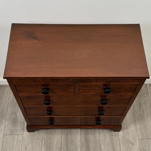ANTIQUE 19TH CENTURY CHEST OF DRAWERS IN MAHOGANY - ADDITIONAL PHOTO 8