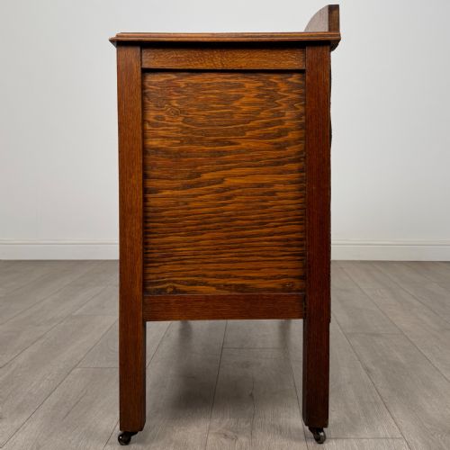 ANTIQUE 20TH CENTURY PAIR OF OAK CHEST OF DRAWERS - ADDITIONAL PHOTO 3