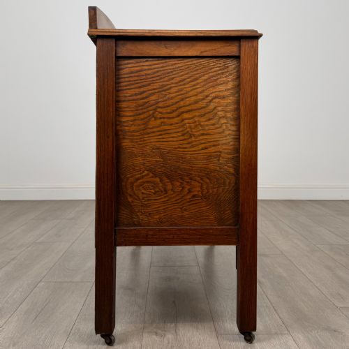 ANTIQUE 20TH CENTURY PAIR OF OAK CHEST OF DRAWERS - ADDITIONAL PHOTO 7