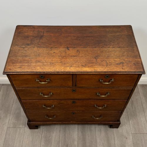ANTIQUE 18TH CENTURY GEORGIAN CHEST OF DRAWERS IN OAK - ADDITIONAL PHOTO 8