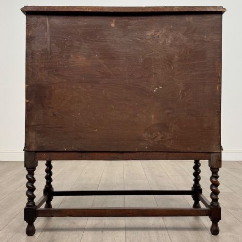 ANTIQUE 20TH CENTURY EDWARDIAN BUREAU IN OAK - ADDITIONAL PHOTO 5
