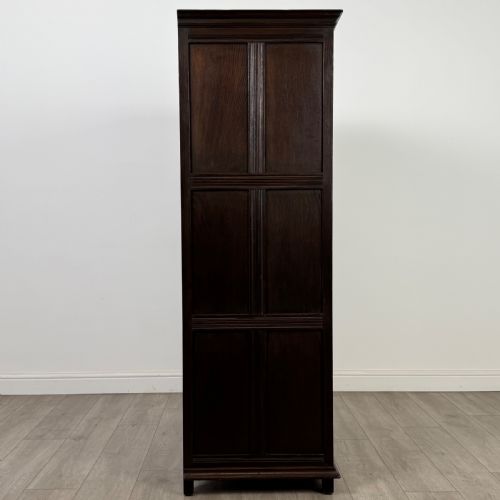 ANTIQUE 20TH CENTURY FINE QUALITY SMALL OAK WARDROBE - ADDITIONAL PHOTO 7