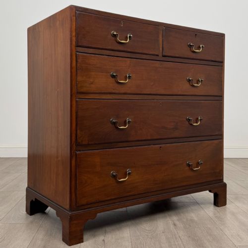 ANTIQUE 19TH CENTURY GEORGIAN STYLE CHEST OF DRAWERS IN MAHOGANY - ADDITIONAL PHOTO 7