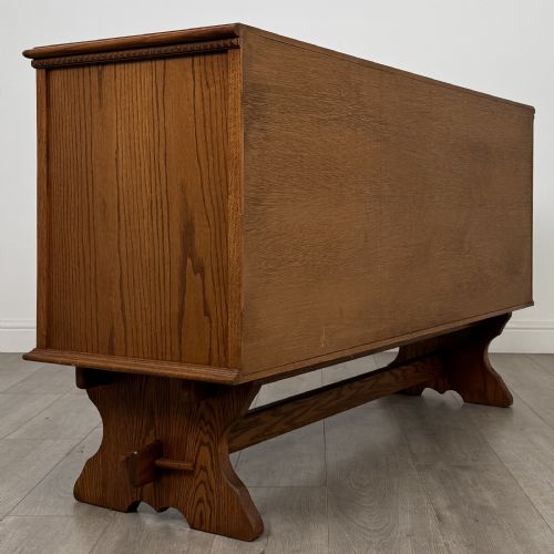 ANTIQUE 20TH CENTURY FINE QUALITY GOLDEN OAK SIDEBOARD - ADDITIONAL PHOTO 4