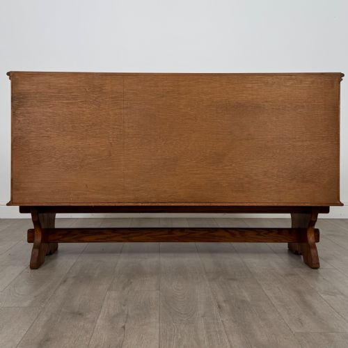 ANTIQUE 20TH CENTURY FINE QUALITY GOLDEN OAK SIDEBOARD - ADDITIONAL PHOTO 5