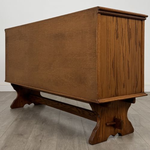 ANTIQUE 20TH CENTURY FINE QUALITY GOLDEN OAK SIDEBOARD - ADDITIONAL PHOTO 6