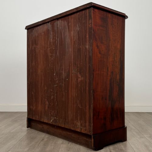 ANTIQUE 19TH CENTURY VICTORIAN MAHOGANY CHEST OF DRAWERS - ADDITIONAL PHOTO 5