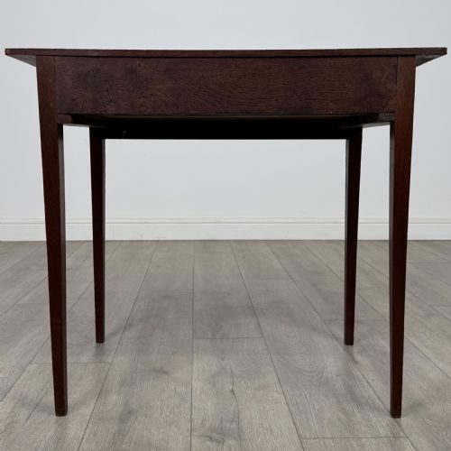 ANTIQUE 18TH CENTURY GEORGIAN WRITING TABLE IN OAK - ADDITIONAL PHOTO 4