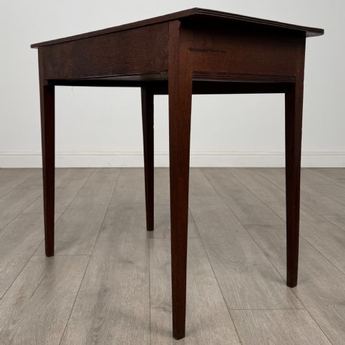 ANTIQUE 18TH CENTURY GEORGIAN WRITING TABLE IN OAK - ADDITIONAL PHOTO 5