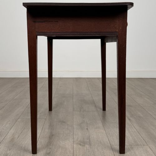 ANTIQUE 18TH CENTURY GEORGIAN WRITING TABLE IN OAK - ADDITIONAL PHOTO 6