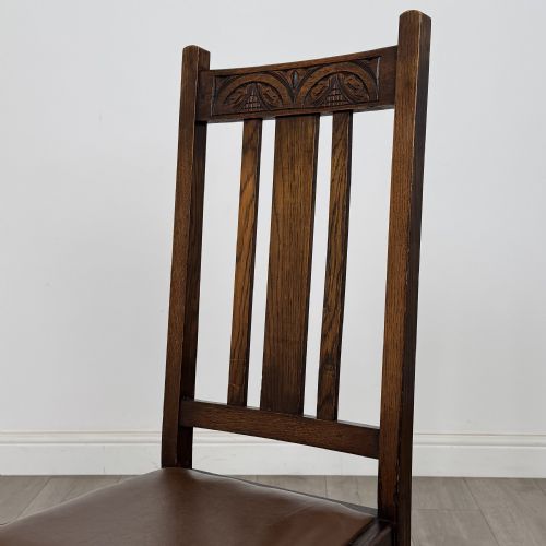 ANTIQUE 18TH CENTURY DINING TABLE WITH 6 DINING CHAIRS IN OAK - ADDITIONAL PHOTO 5