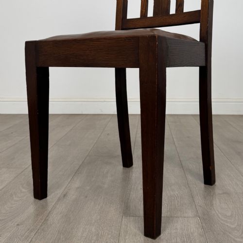 ANTIQUE 18TH CENTURY DINING TABLE WITH 6 DINING CHAIRS IN OAK - ADDITIONAL PHOTO 6