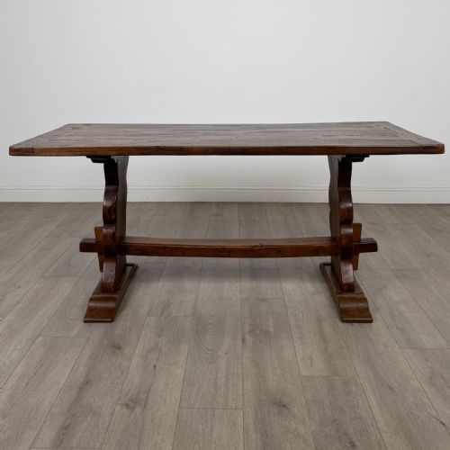 ANTIQUE 18TH CENTURY DINING TABLE WITH 6 DINING CHAIRS IN OAK - ADDITIONAL PHOTO 11