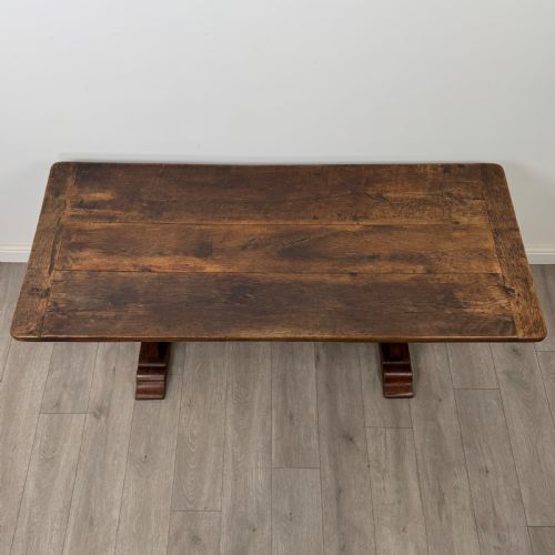ANTIQUE 18TH CENTURY DINING TABLE WITH 6 DINING CHAIRS IN OAK - ADDITIONAL PHOTO 13