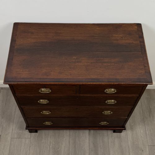 ANTIQUE 18TH CENTURY GEORGIAN CHEST OF DRAWERS IN OAK - ADDITIONAL PHOTO 8