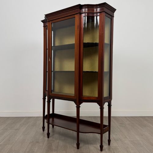 ANTIQUE 20TH CENTURY EDWARDIAN DISPLAY CABINET IN MAHOGANY - ADDITIONAL PHOTO 2