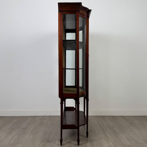 ANTIQUE 20TH CENTURY EDWARDIAN DISPLAY CABINET IN MAHOGANY - ADDITIONAL PHOTO 7