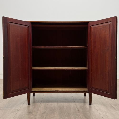 ANTIQUE 20TH CENTURY INLAID EDWARDIAN CUPBOARD IN MAHOGANY - ADDITIONAL PHOTO 1
