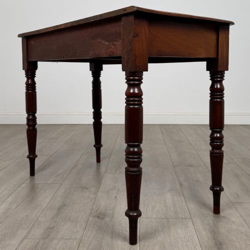 ANTIQUE 19TH CENTURY VICTORIAN WRITING TABLE IN MAHOGANY - ADDITIONAL PHOTO 5