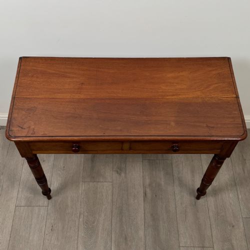 ANTIQUE 19TH CENTURY VICTORIAN WRITING TABLE IN MAHOGANY - ADDITIONAL PHOTO 8
