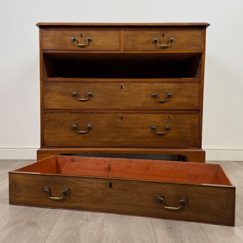 ANTIQUE 18TH CENTURY GEORGIAN MAHOGANY CHEST OF DRAWERS - ADDITIONAL PHOTO 9