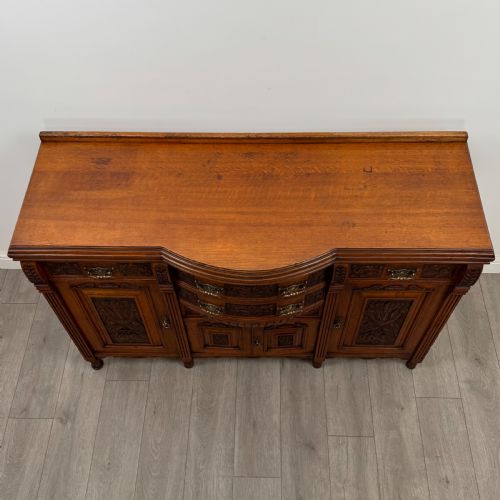 ANTIQUE 19TH CENTURY FINE QUALITY SIDEBOARD IN GOLDEN OAK - ADDITIONAL PHOTO 10