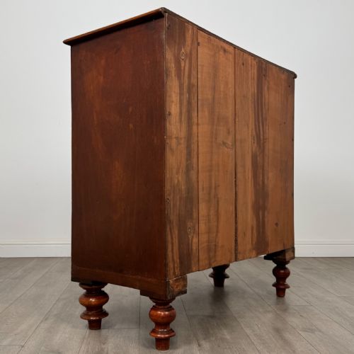 ANTIQUE 19TH CENTURY VICTORIAN MAHOGANY CHEST OF DRAWERS - ADDITIONAL PHOTO 3