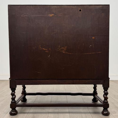 ANTIQUE 20TH CENTURY JACOBEAN STYLE BUREAU IN OAK - ADDITIONAL PHOTO 5