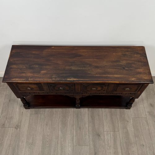 ANTIQUE 20TH CENTURY GOOD QUALITY DRESSER BASE IN WALNUT - ADDITIONAL PHOTO 8