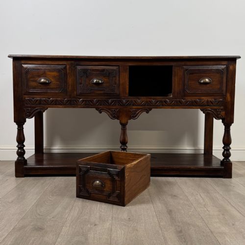 ANTIQUE 20TH CENTURY GOOD QUALITY DRESSER BASE IN WALNUT - ADDITIONAL PHOTO 9